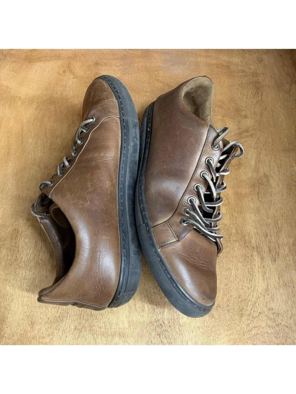 Thursday Boots Co. Everyday Low Top Shoes Sneakers Brown Leather Mens Size 9.5